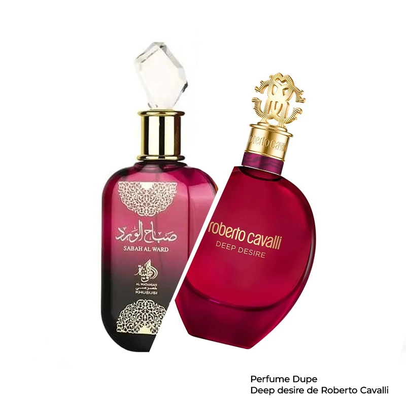 AL WATANIAH SABAH AL WARD EDP 100ML perfume dupe Deep desire de Roberto Cavalli