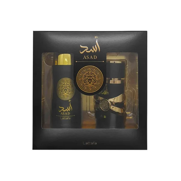 Asad de Lattafa EDP de 100ml + DEO de 200ml para Hombres