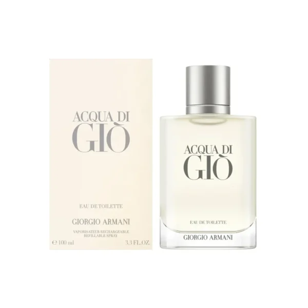 Acqua di Gio de Giorgio Armani EDT de 100ml Recargable para hombres