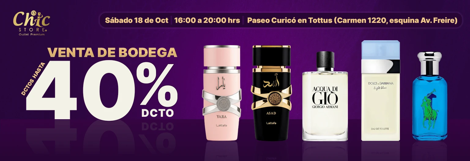 Ofertas y descuentos en ventas de bodegas de perfumes originales